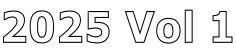 2025 Vol 1